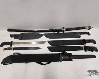 2006 Samurai Sword, Machetes with Sheaths