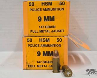 1258 HSM 9mm Police Ammunition