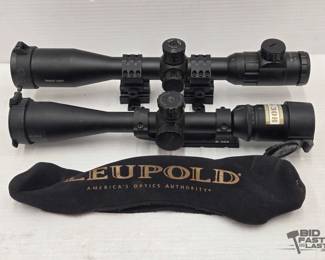 1982 2 Rifle Scopes and Case