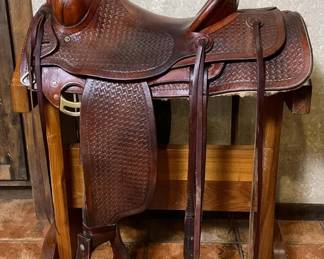 18 Ben Tarrell custom ranch saddle