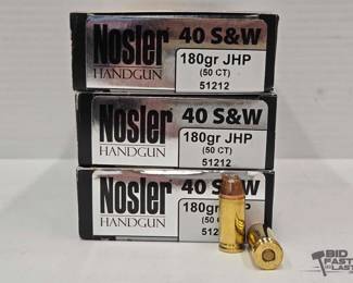 1246 3 Boxes of Nosler Handgun Ammunition