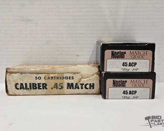 1266 MatchNosler .45 Cal Ammunition