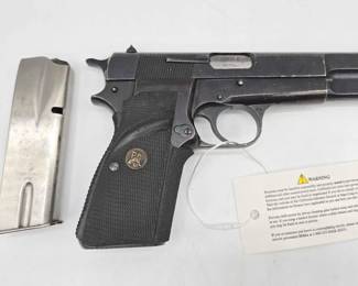 210 Browning HiPower 9mm SemiAuto Pistol