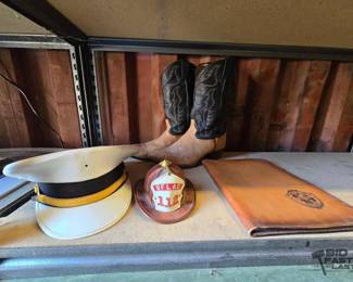 6050 Leather Boots, Hats, and Leather Folder