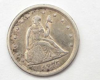 1601 1875 Silver 20 Cent Coin