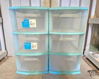 4522 2 3 Drawer Plastic Storage Tower