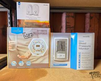 6082 Blood Pressure Cuff, Pill Dispenser, and Smart Plug