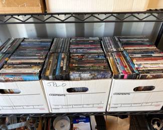 4022 3 Boxes of DVDS