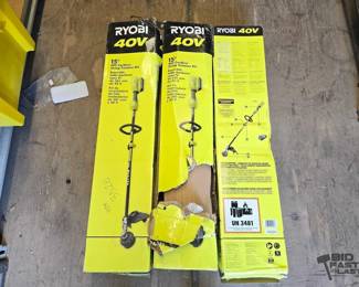 3528 3 Ryobi 40V Cordless String Trimmers