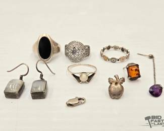 906 .925 Silver Jewelry with SemiPrecious Stones