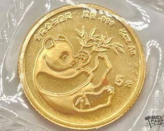 552 99.99 Gold Chinese Panda Coin