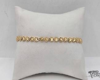 804 10kt Gold Bracelet 5.0g