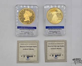 1752 Historical Gold Eagle Replica Coins