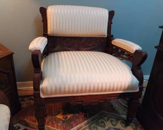 arm chair circa 1890, part of 3 piece set