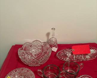 Amazing cut glass and crystal