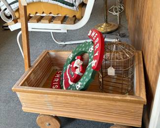 Hand crafted by Jean Hall little wagon