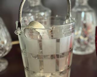 Elegant vintage ice bucket