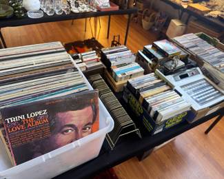 Vinyl Records, CDs, Cassettes, 8 Track Tapes
