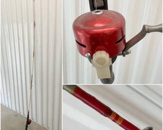 66” Red Vintage Fishing Pole