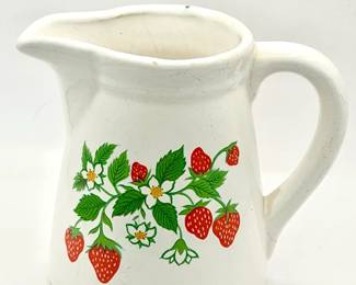 Vintage Strawberry Pitcher