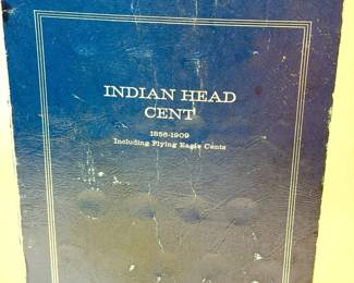 Harris No. 03:35 Indian Head Cent Collector Folder - Partially Filled
