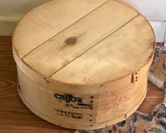 Wooden Cabot Cheese Wheel Box