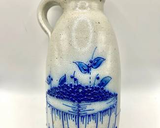 1993 Salmon Falls Stoneware Pottery Jug — Vintage