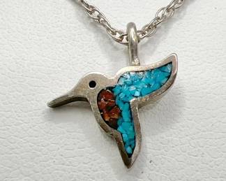 .925 Stamped Sterling Silver Hummingbird Jewelry