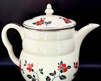 Hall Kitchenware "Red Poppy Pattern" Vintage Coffee Server