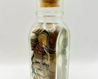 Jar of Old Pennies — 3 1/4 Pounds