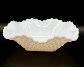 Milk Glass Dish