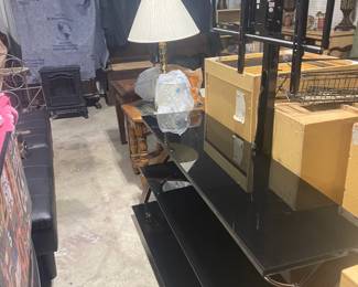 Entertainment Center with flat screen tv holder 