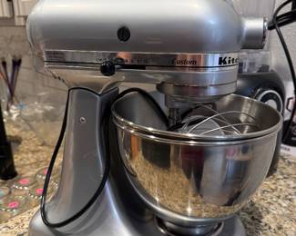 Kitchen  aid mixer with attachments 