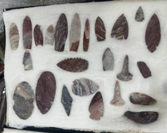 Alibates Flint Arrowheads c. 1960 Reproduction – Complete Collection