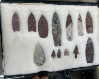 Alibates Flint Arrowheads c. 1960 Reproduction – Complete Collection