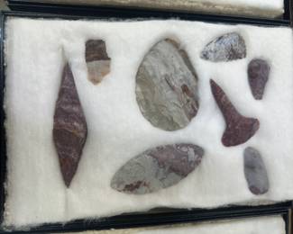 Alibates Flint Arrowheads c. 1960 Reproduction – Complete Collection