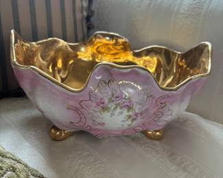 Antique hand painted bowl
