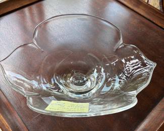 Vintage signed Steuben Calyx glass bowl