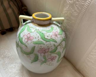 Nippon hand painted vase
