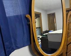Floor Length Wooden Mirror