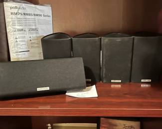 Several sets of speakers Polk, Creative and others