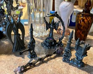 Wizards and dragons pewter