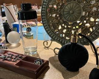 One of the perfume bottle