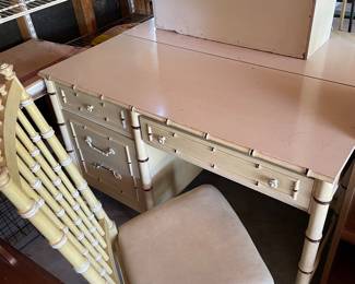 Girls bamboo style desk from bedroom set