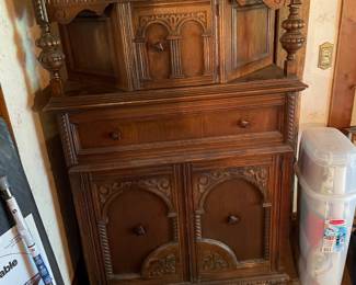 Blacken oak cabinet