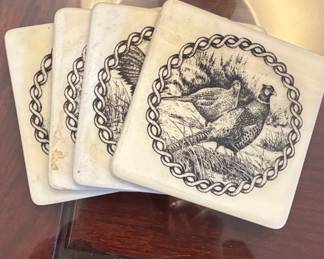 Spode Woodland Pheasant Coasters