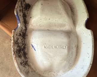 Vintage Ceramic Dog Bowl Made in Italy second image