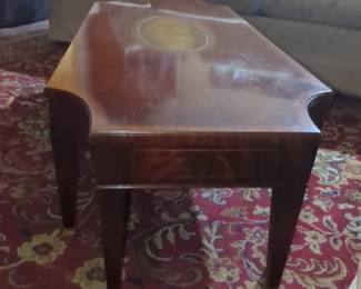 Vintage Mersman Mahogany Coffee Table with Inlay second image