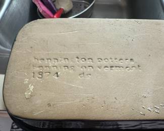 Bennington Potters Stoneware Rectangular Dish, second image
