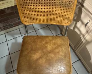 Marcel Breuer Cesca Style Chrome and Cane Dining Chair second image